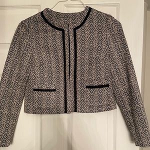 Banana Republic Bolero Jacket 75% cotton/17% poly 5% rayon petite